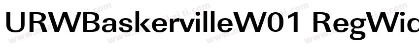 URWBaskervilleW01 RegWide字体转换